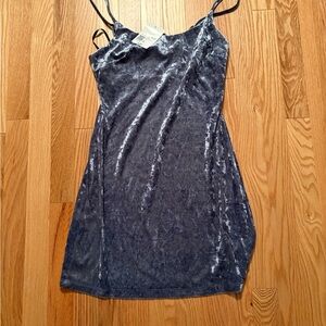 Forever 21 Blue Velvet Dress